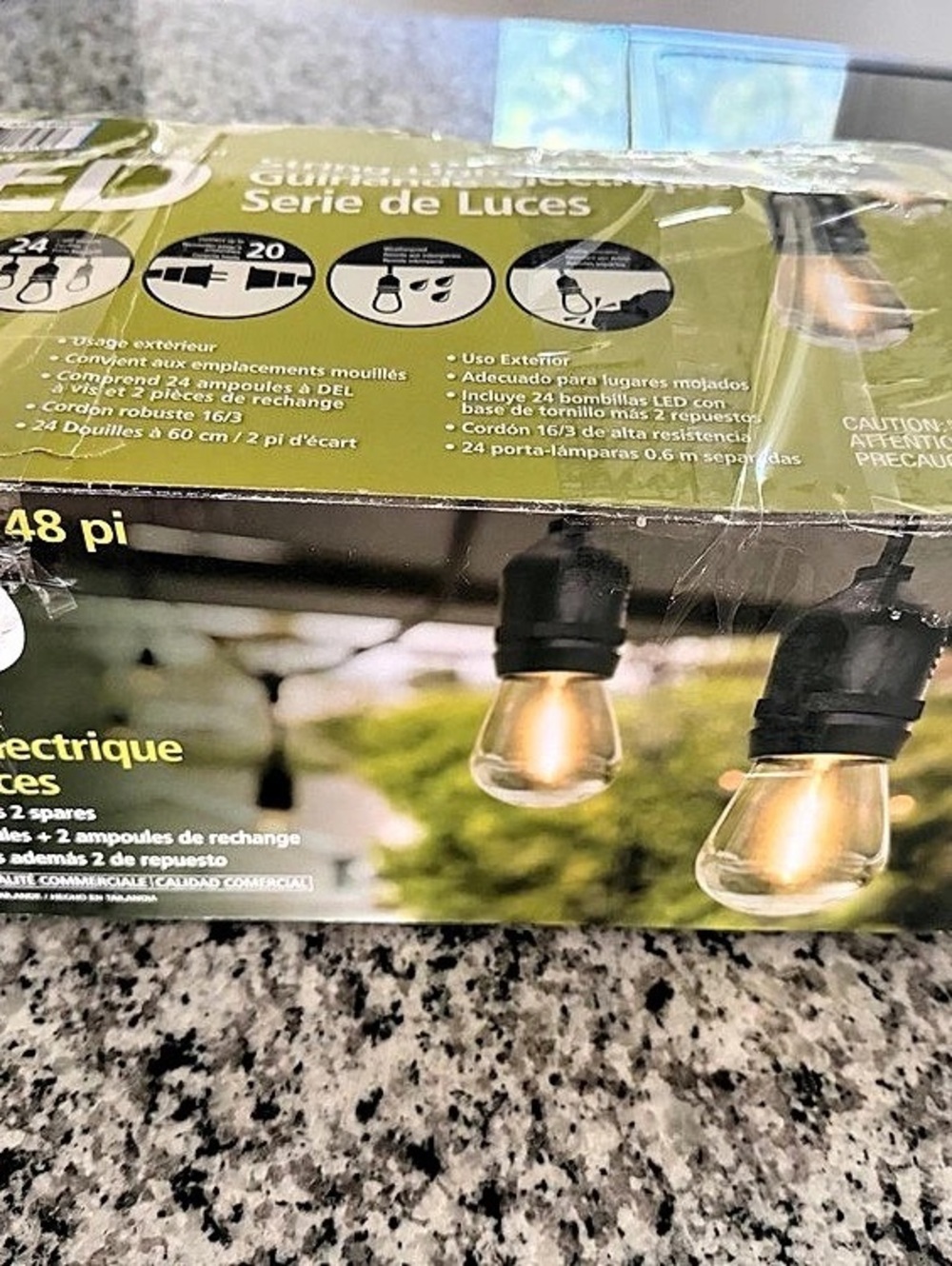 GE LED String Lights 48 ft